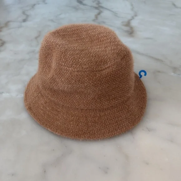 David and Young Teddy Bucket Hat Camel Dark Beige NWOT - Picture 5 of 14